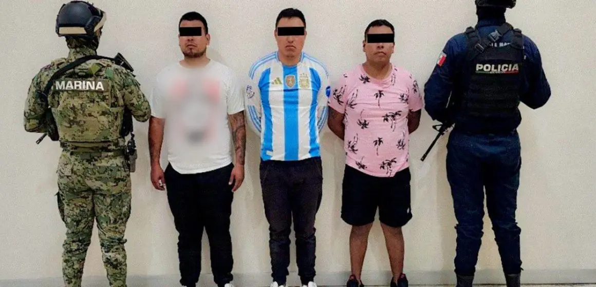 Detienen SSP y SEMAR a tres presuntos generadores de violencia