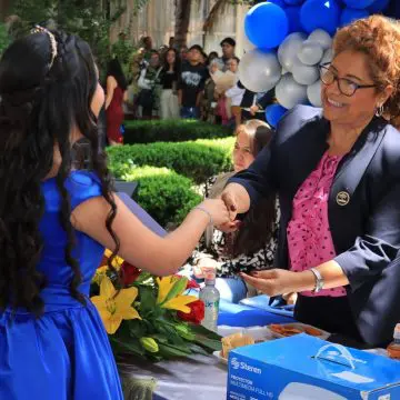 Desde el SMDIF seguiremos apoyando a las escuelas con acciones concretas que se reflejen en su bienestar: Tere Alfaro