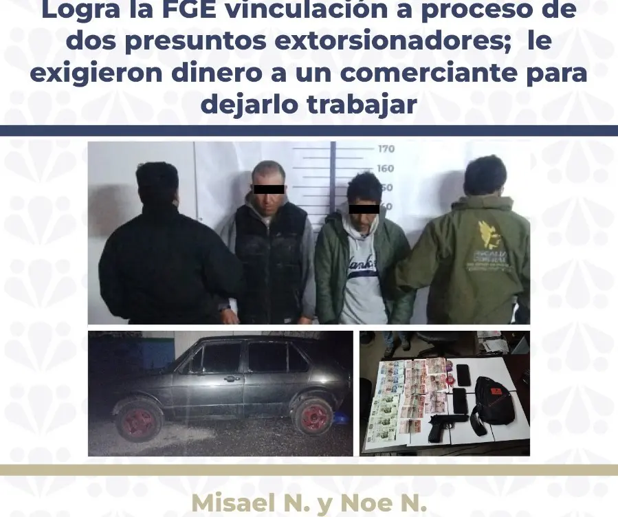 Vinculan a proceso a dos presuntos extorsionadores en Libres, Puebla 1 fiscalia 1