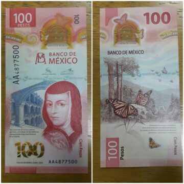 Este es el nuevo billete de 100 pesos