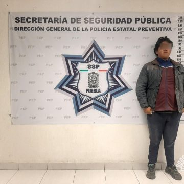 Captura Policía Estatal a presunto líder criminal de Tlachichuca
