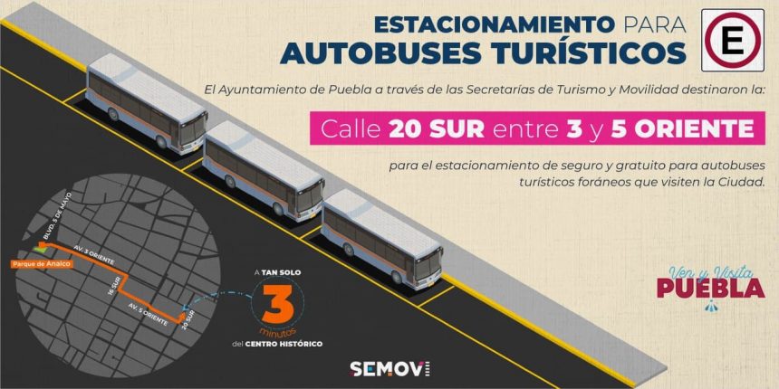 16ae9023-2c98-4aee-9830-02141027e6c1 Definen Turismo y Movilidad estacionamiento exclusivo para autobuses turísticos