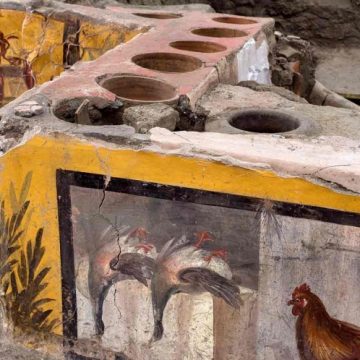 Descubren antigua tienda de comida rápida en Pompeya