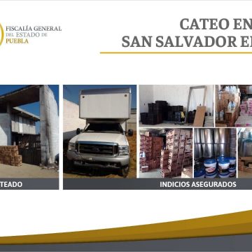 FGE recuperó mercancía presuntamente robada en San Salvador El Verde