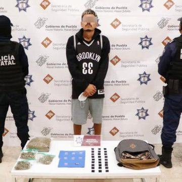 Policía Estatal detiene a presunto narcovendedor de “El Pelón”