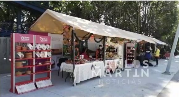 (VIDEO)Bajas ventas registran comerciantes en el bazar navideño del Parque Juárez