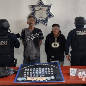 Policía Estatal detiene a dos presuntos narcovendedores de “La Tita”