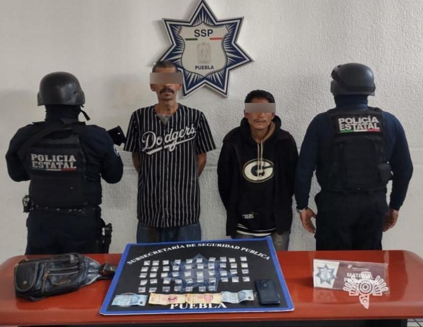 Policía Estatal detiene a dos presuntos narcovendedores de “La Tita”