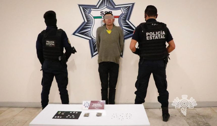 Sencho II Captura Policía Estatal a presunto distribuidor de droga de Hueyotlipan