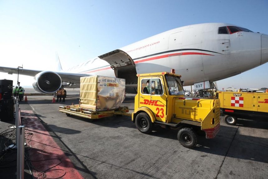 aicm dosis vacciones Llega a México segundo cargamento de vacunas contra COVID-19
