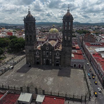 Vacía luce la Catedral de Puebla durante la celebración de la Virgen de la Concepción (VIDEO)