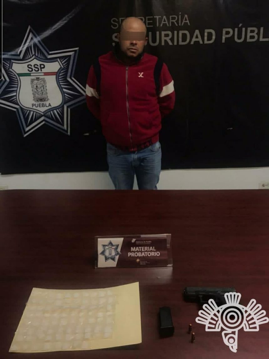 Operador financiero del “Loco Téllez”  capturado por Policías Estatal y de Texmelucan