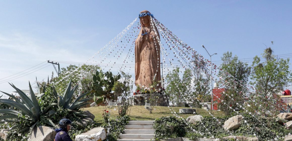 (VIDEO) Luce vacío el monumento a la Virgen de Guadalupe