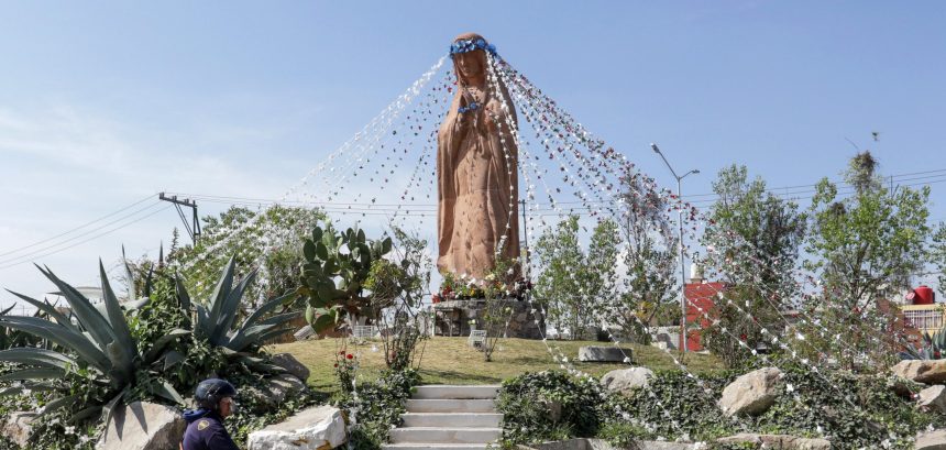 (VIDEO) Luce vacío el monumento a la Virgen de Guadalupe