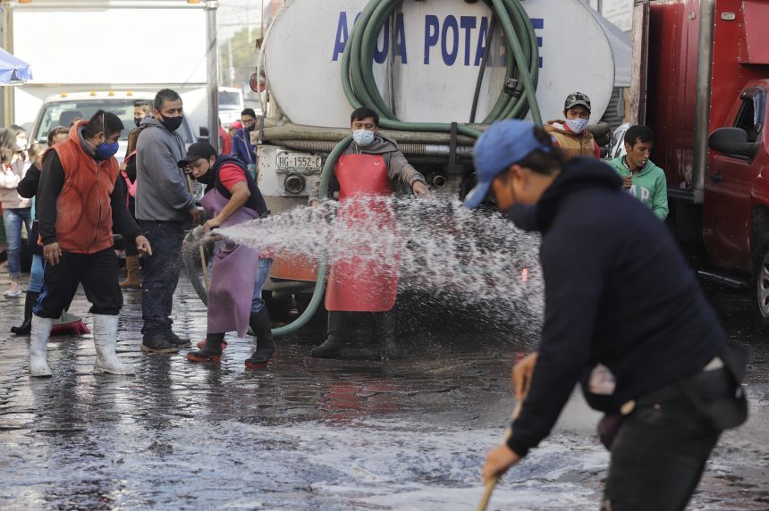 limpieza-mercado-5-de-mayo-448249 (FOTOS Y VIDEO) Realizan limpieza en el Mercado 5 de Mayo