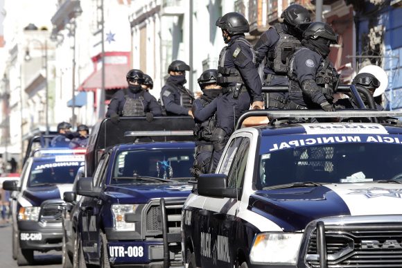 (FOTOS Y VIDEO) Elementos de la policía municipal realizan recorridos