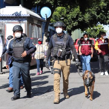 (FOTOS Y VIDEO) Inhiben la instalación de ambulantes en el centro de Puebla