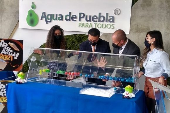 Con sorteo de 300 mil pesos, Agua de Puebla agradece pago anticipado