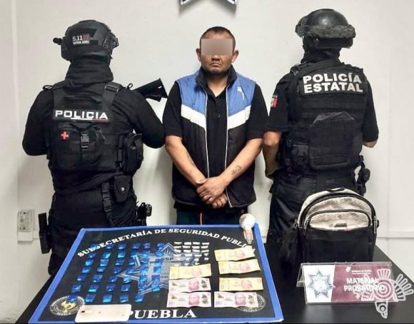 Presunto narcomenudista, detenido por Policía Estatal