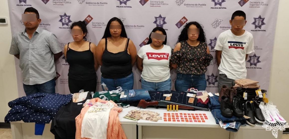 Policía Estatal detiene a banda dedicada al robo de comercio