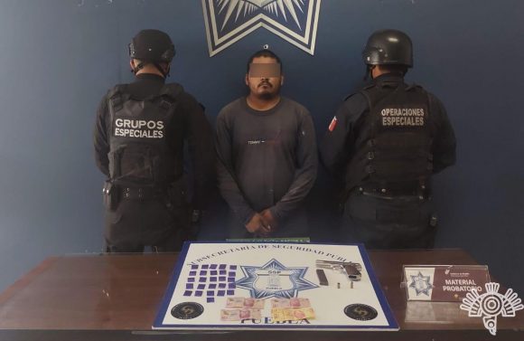 En la capital, Policía Estatal detiene a presunto distribuidor de droga