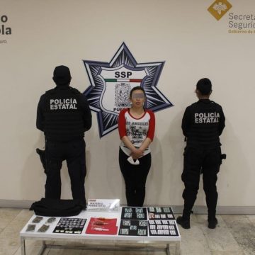 Captura Policía Estatal a presunta distribuidora de droga