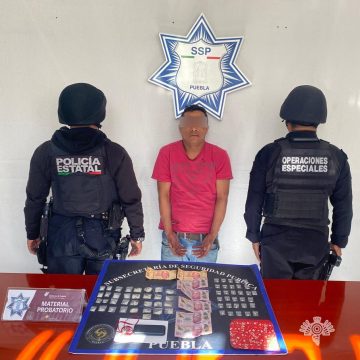 Captura Policía Estatal a presunto distribuidor de droga de “El Pelón”