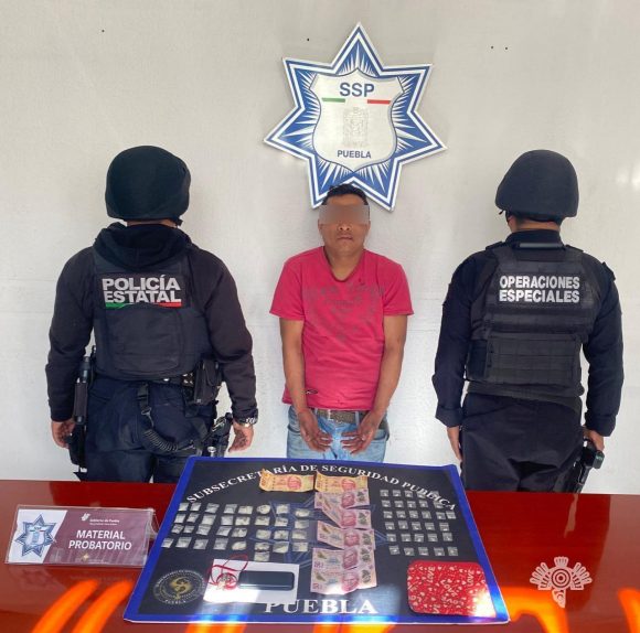 Captura Policía Estatal a presunto distribuidor de droga de “El Pelón”