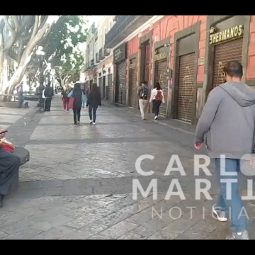 (VIDEO) Ausencia de vendedores ambulantes en la calle 5 de Mayo