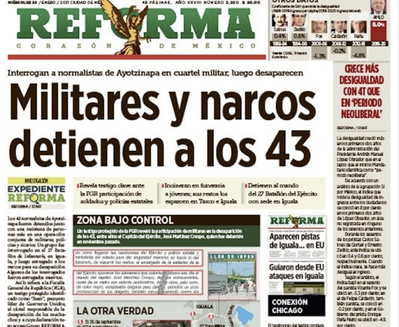 Militares y narcos detienen a los 43