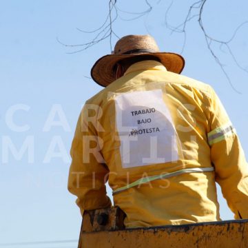 Trabajadores de CAPUFE Texmelucan trabajan bajo protesta