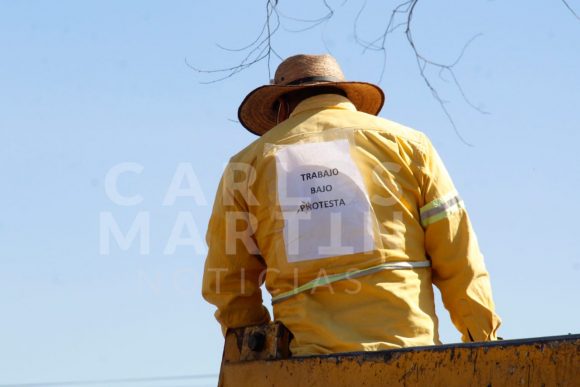 Trabajadores de CAPUFE Texmelucan trabajan bajo protesta