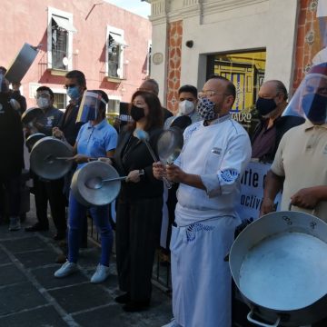 (VIDEO) Restauranteros y comerciantes se suman al “cacerolazo” para pedir reapertura económica