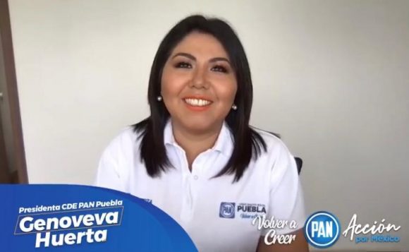 PAN no ha pactado candidatura con Lalo Rivera, afirma Genoveva Huerta