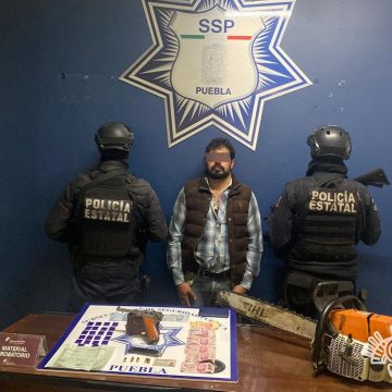 En Chignahuapan, Policía Estatal detiene a presunto narcovendedor