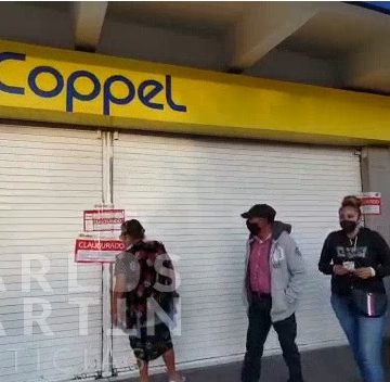 (VIDEO)Clausuran la tienda Coppel sucursal Las Margaritas