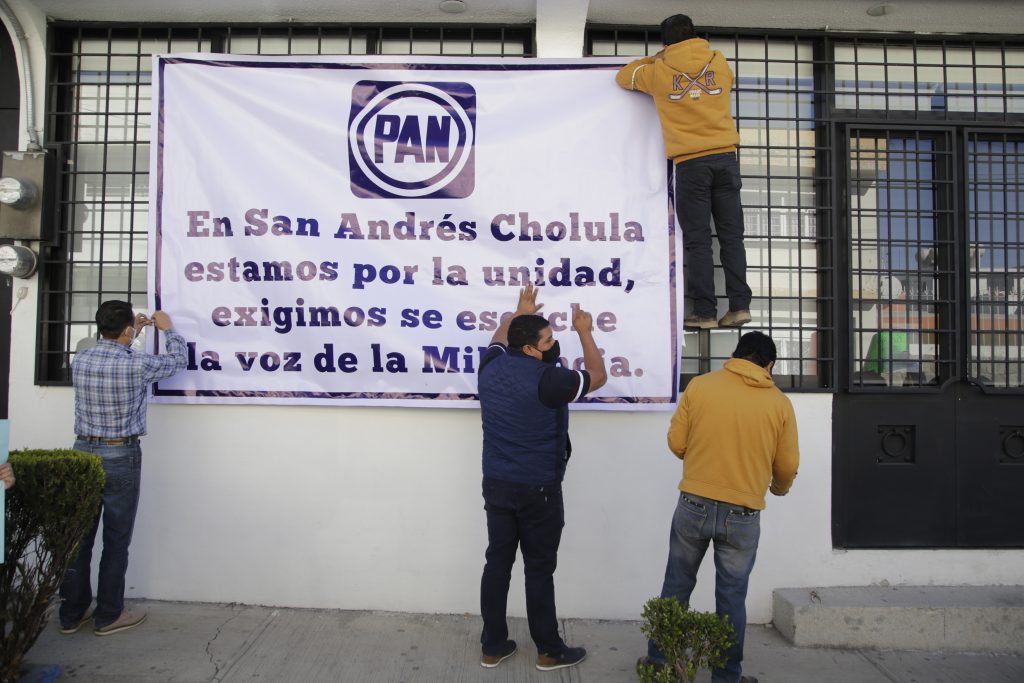 manifestacion panistas de cholula 448777