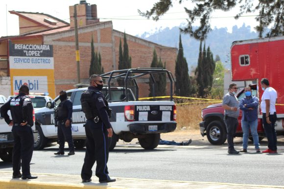 (FOTOS Y VIDEO) Balacera a la altura de San Pedro Cholula