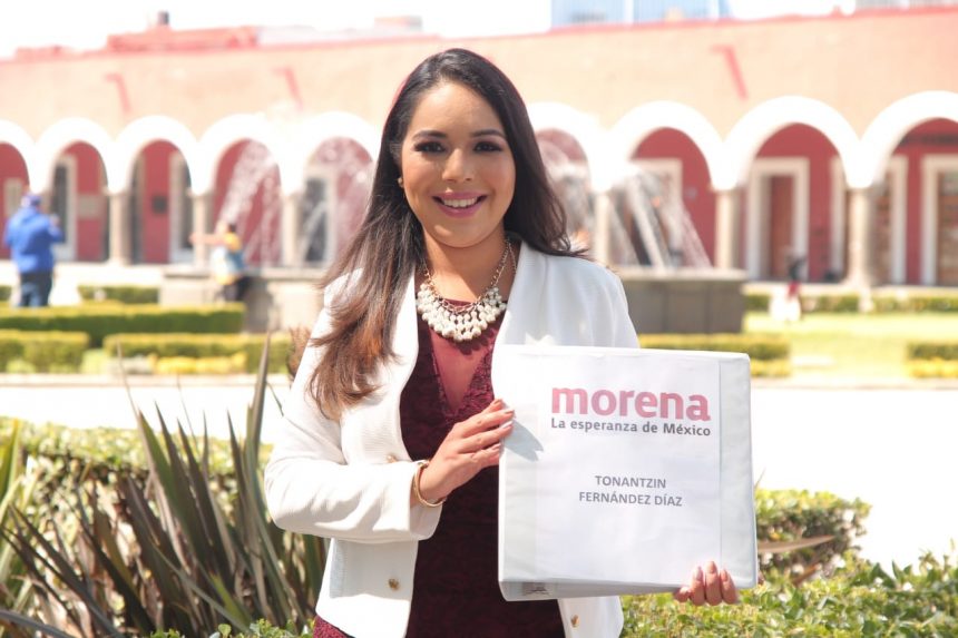 018b88a9-d2b2-4397-9169-eeadecf15dd7 Registro de Tonantzin Fernández Díaz como aspirante a la presidencia municipal de San Pedro Cholula