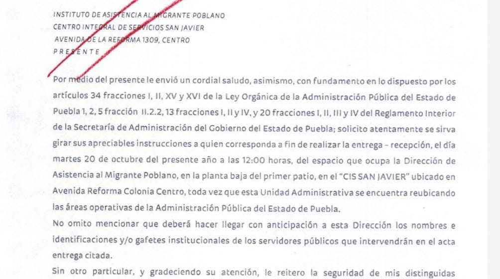 Informa Gobierno del Estado que no hubo manipulación de documentos en la oficina municipal de migrante