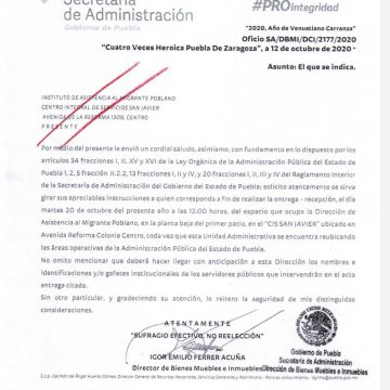 Informa Gobierno del Estado que no hubo manipulación de documentos en la oficina municipal de migrante