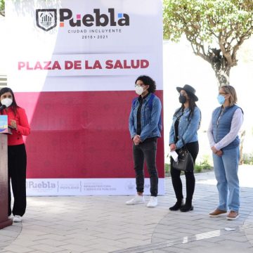 Ayuntamiento de Puebla inaugura el corredor peatonal Plaza de la Salud