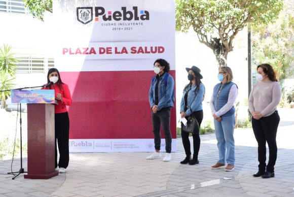 Ayuntamiento de Puebla inaugura el corredor peatonal Plaza de la Salud