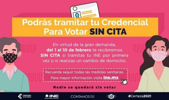 Módulos del INE Puebla reciben sin cita