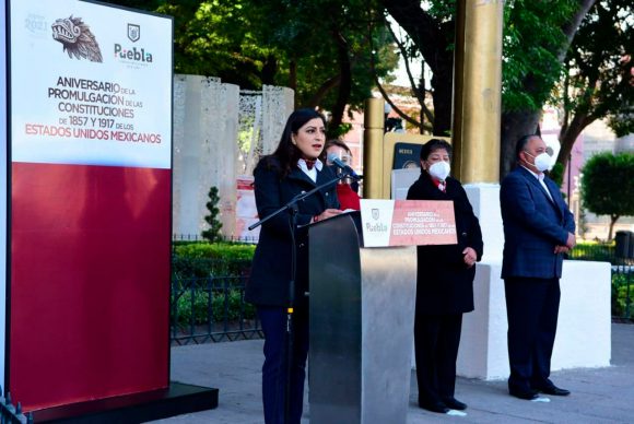 Conmemora Ayuntamiento de Puebla el aniversario de la promulgación de las constituciones de 1857 y 1917