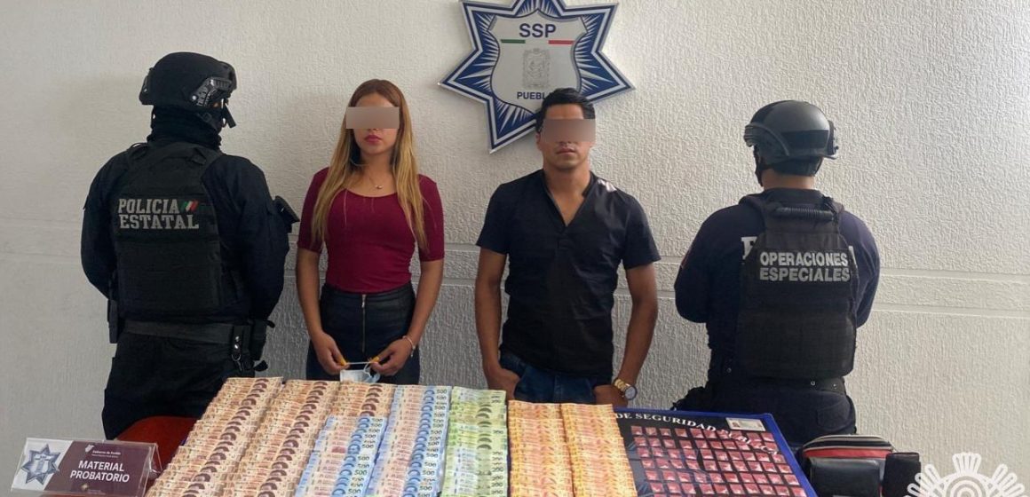 En Tecamachalco, captura Policía Estatal a presuntos distribuidores de droga