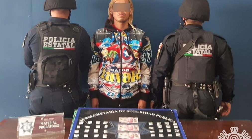 En la capital, Policía Estatal captura a presunto distribuidor de droga
