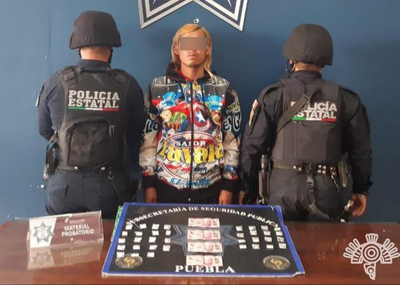 En la capital, Policía Estatal captura a presunto distribuidor de droga