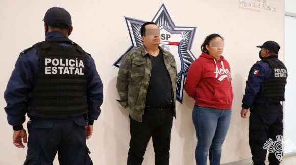 En Atlixco, Policía Estatal a presuntos asaltantes