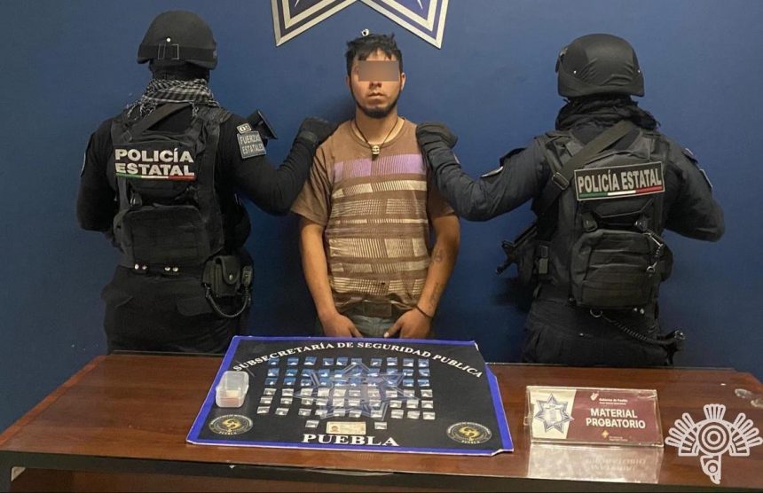 754 Policía Estatal captura a presunto distribuidor de droga de “Los Valencia”